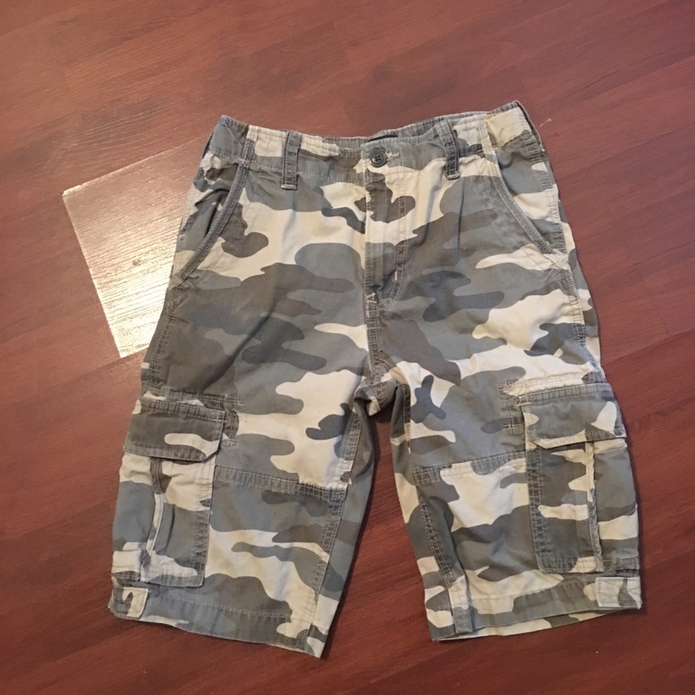 Boys Camo Cargo Shorts